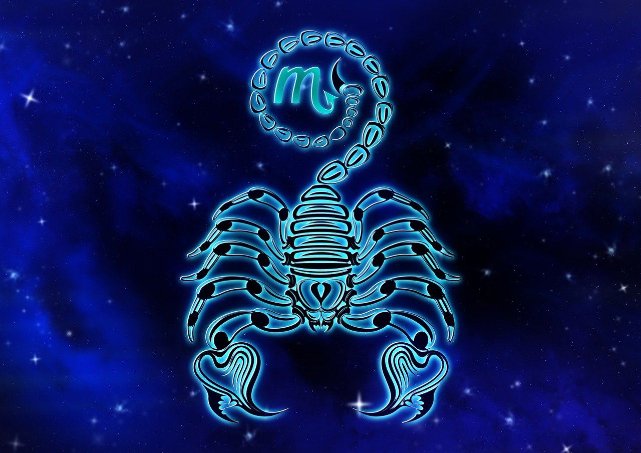 Vibrant illustration of the Scorpio zodiac sign showcasing its key traits